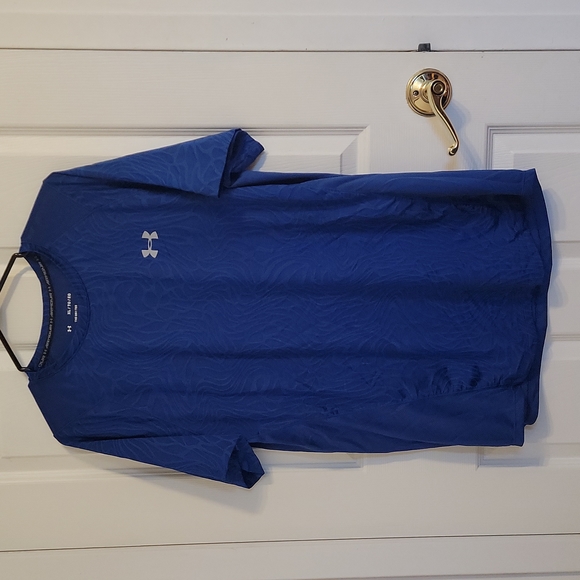 Under Armour MK1 TEE Blue Xl HeatGear Athletic Tee - Picture 1 of 5